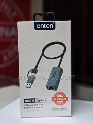 USB-A USB-C to Ethernet Adapter 1000mbps