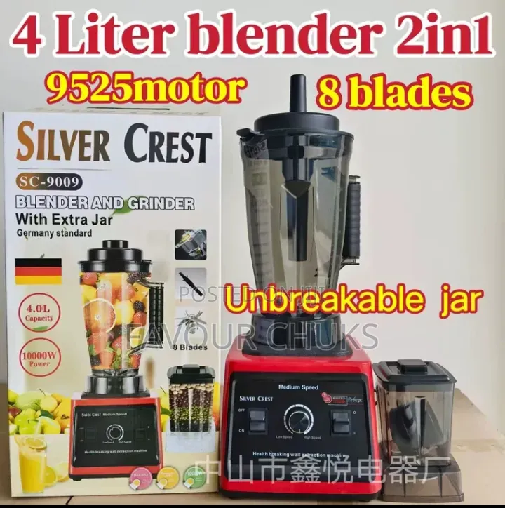 2L Silver Crest 2in1 Blender