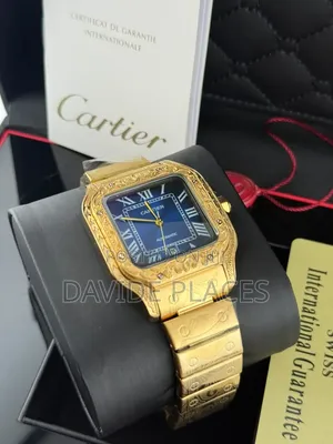 Cartier Carribean Design, Stainless Steel,unisex Chain Watch, With Dat