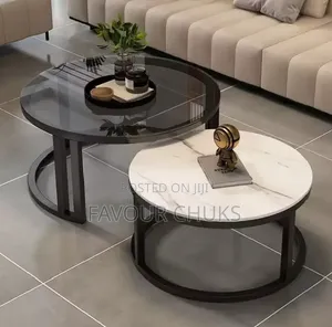 2in1 Glass Center Table