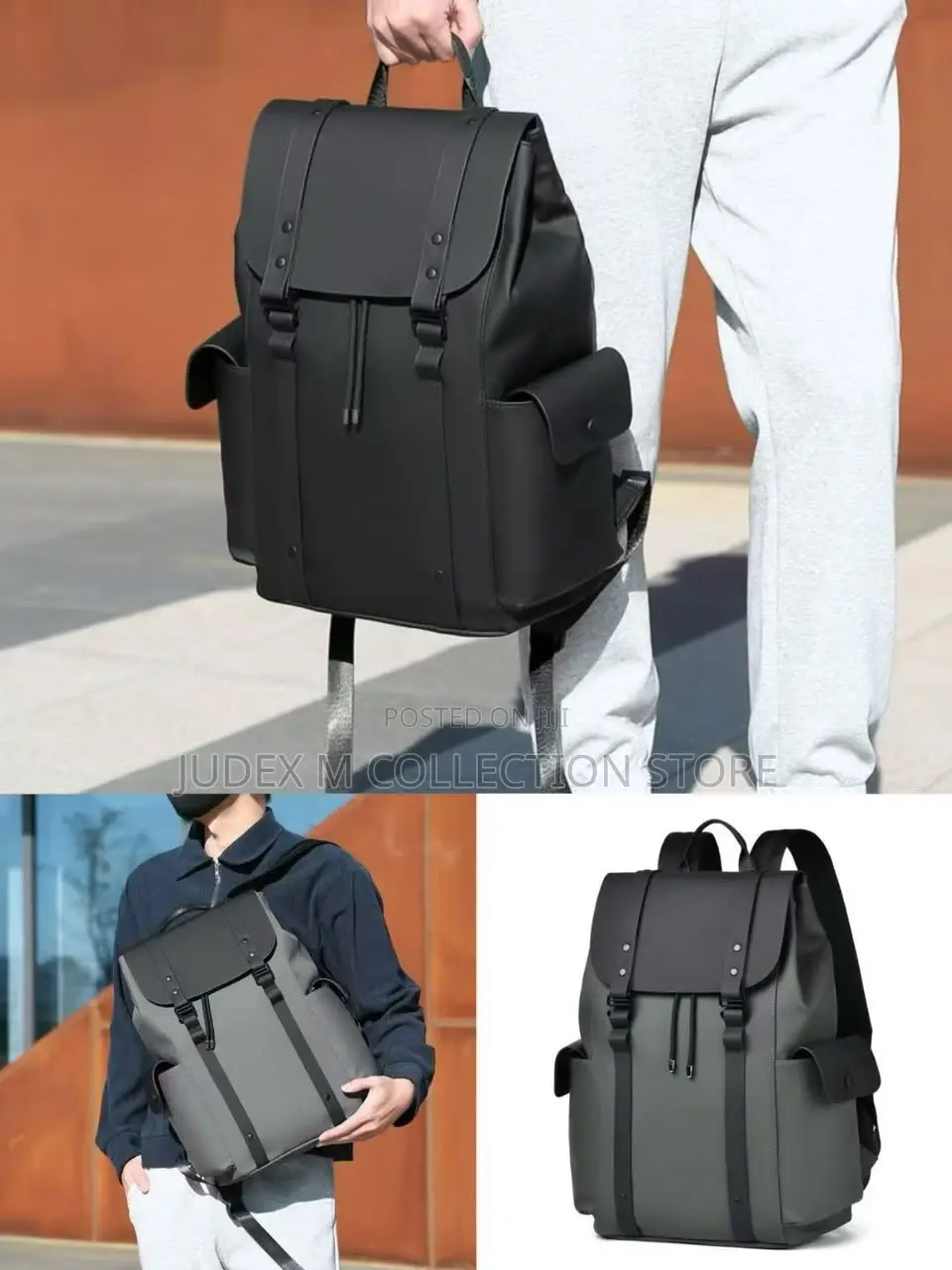 Plain Leather and Luxury Backpack Bag