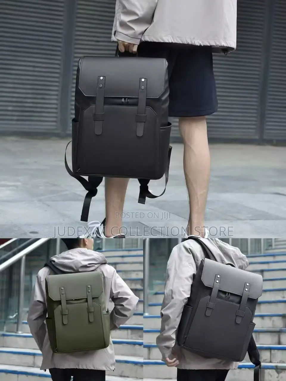 Plain Leather and Luxury Backpack Bag