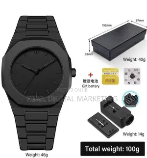 Valenzo Men’s Plastic Ceramic Black Trendy WristWatch