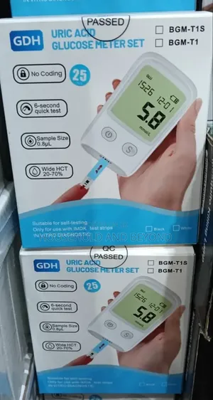 GDH Uric Acid Blood Glucose Meter Set – 2-in-1 Blood Sugar Monitor