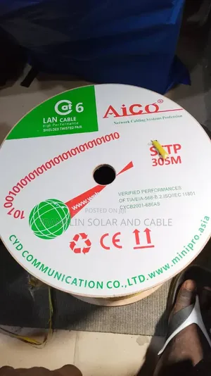 AiCo 4 Pairs Cat6a Cable Pure Copper Wire