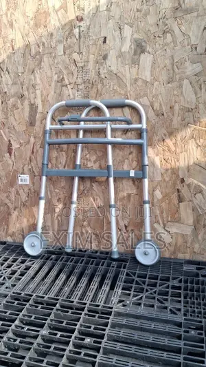 Folding Walker With Front Wheels (Adjustable)