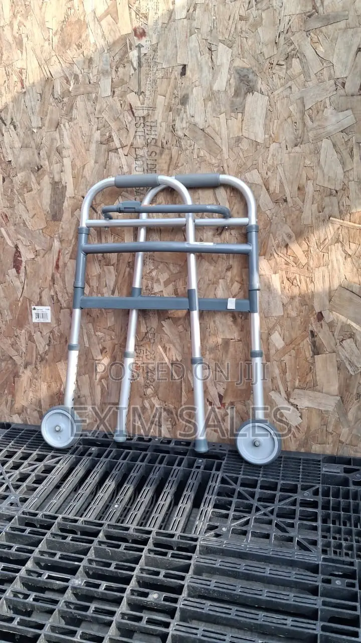 Folding Walker With Front Wheels (Adjustable)