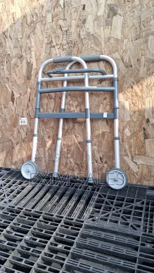 Folding Walker With Front Wheels (Adjustable)