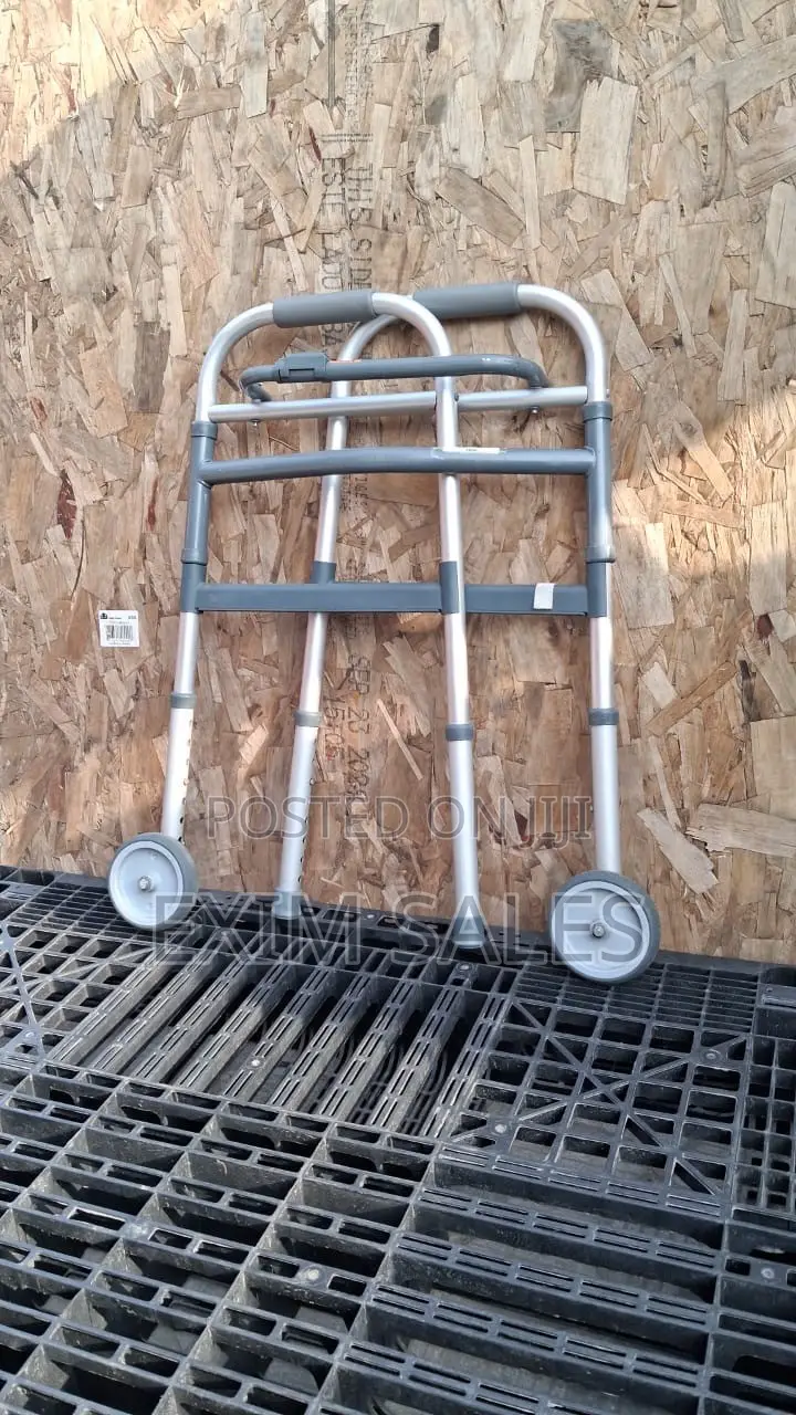 Folding Walker With Front Wheels (Adjustable)