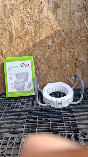 Toilet Seat Riser With Padded Support Handles (Nova/Carex)