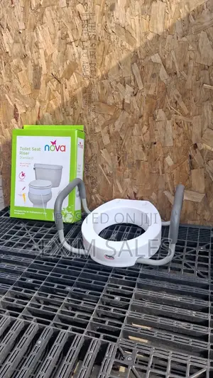Toilet Seat Riser With Padded Support Handles (Nova/Carex)