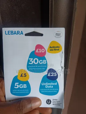 Uk Sim (+44) (Lebara ) Uk Number With Activation.