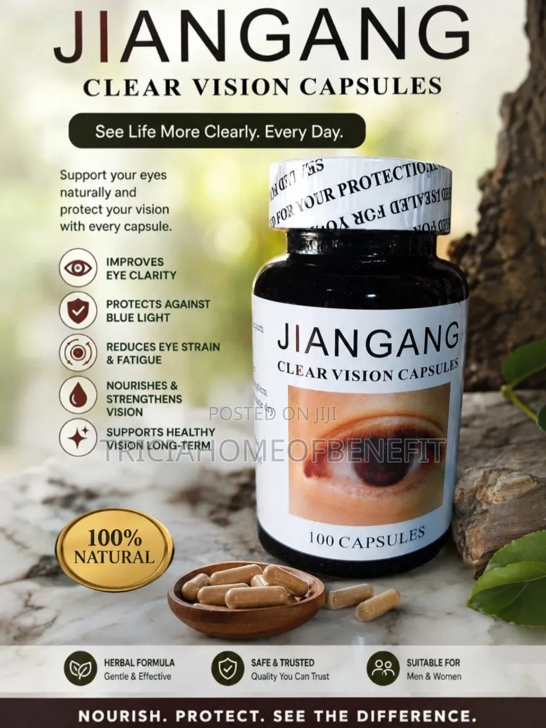 Jaingang Clear Vision Capsules – 100 Capsules