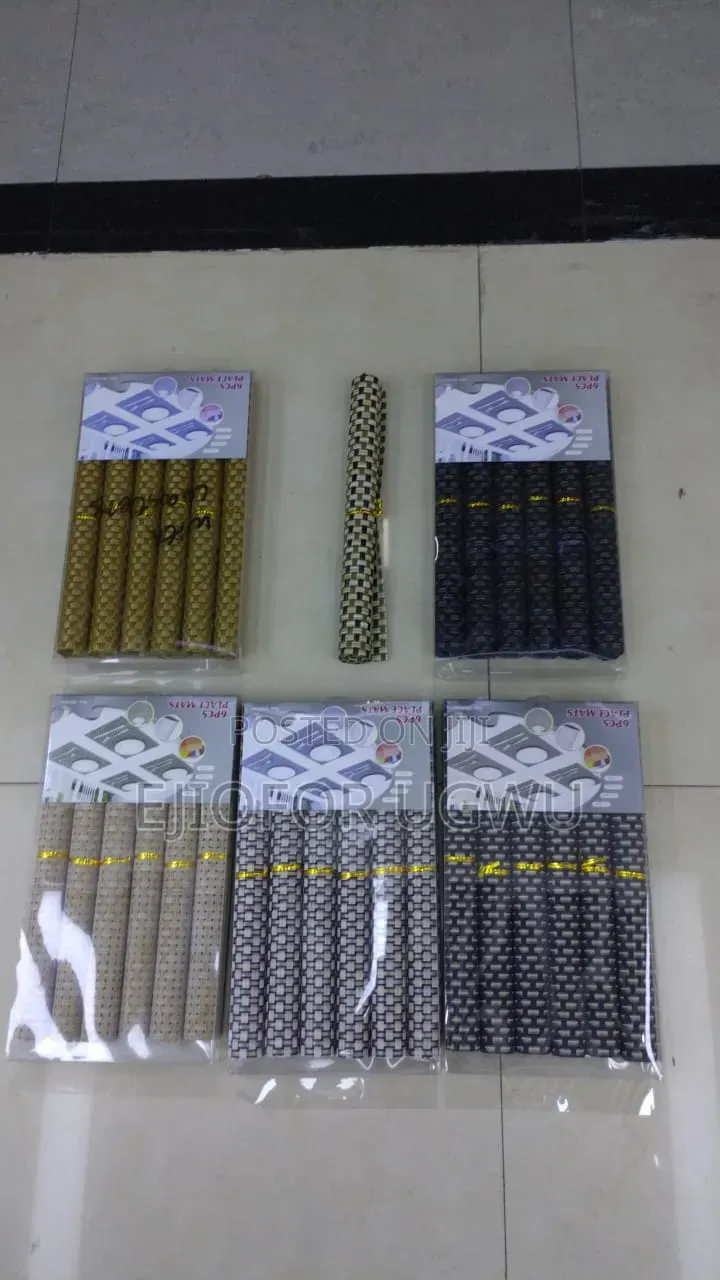 Teble Mat for by 6 Pis With Coaster