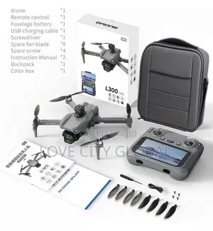 L300 Max GPS Professional Drone 2battery Screen Remote Control Display