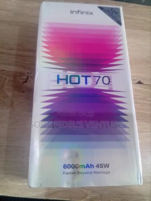 New Infinix Hot 70 128 GB Black