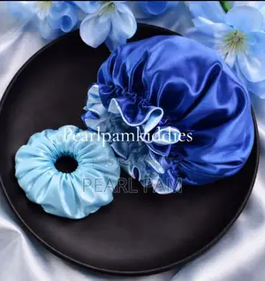 Beautiful Reversible Satin Bonnet (You Can Wear One in Two Colors 2in1