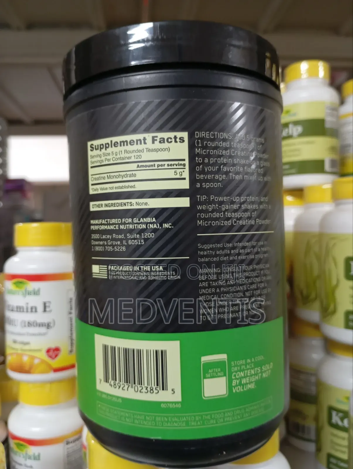 Optimum Nutrition Creatine Powder 120 Serving