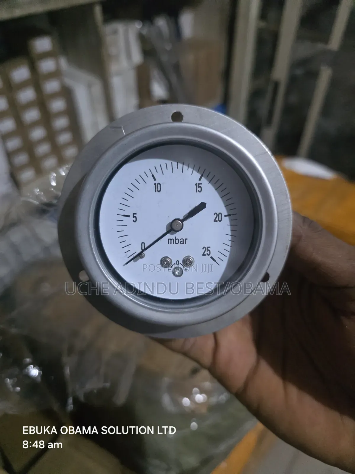 Pressure Gauge 0-25mbar 2" Back Connection