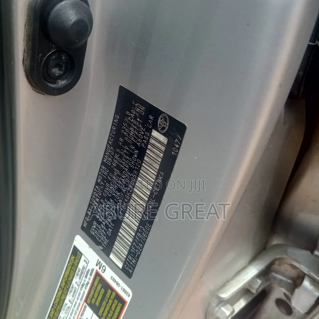Toyota Camry 2008 Silver