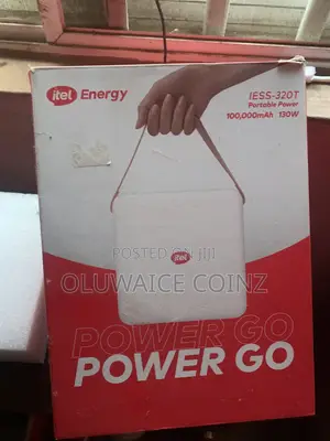 Itel Power Go - 100,000 Mah Fast Charging Dual USB Output Power Bank
