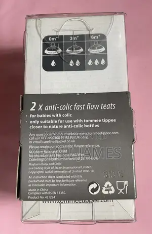 Tommee Tippee Bottle Teats 6m+