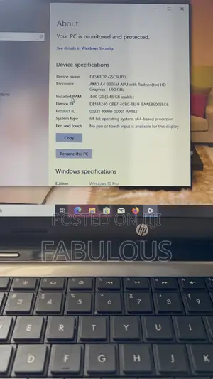 Laptop HP Pavilion 15-eh0050wm 4GB AMD A4 HDD 256GB