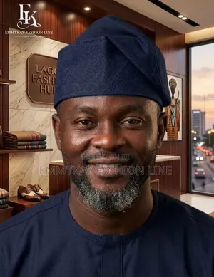 Yoruba Cap Fila Gobi Navy Blue