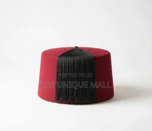 Red Fez Hat,Moroccan Hat for Men With Tazzle