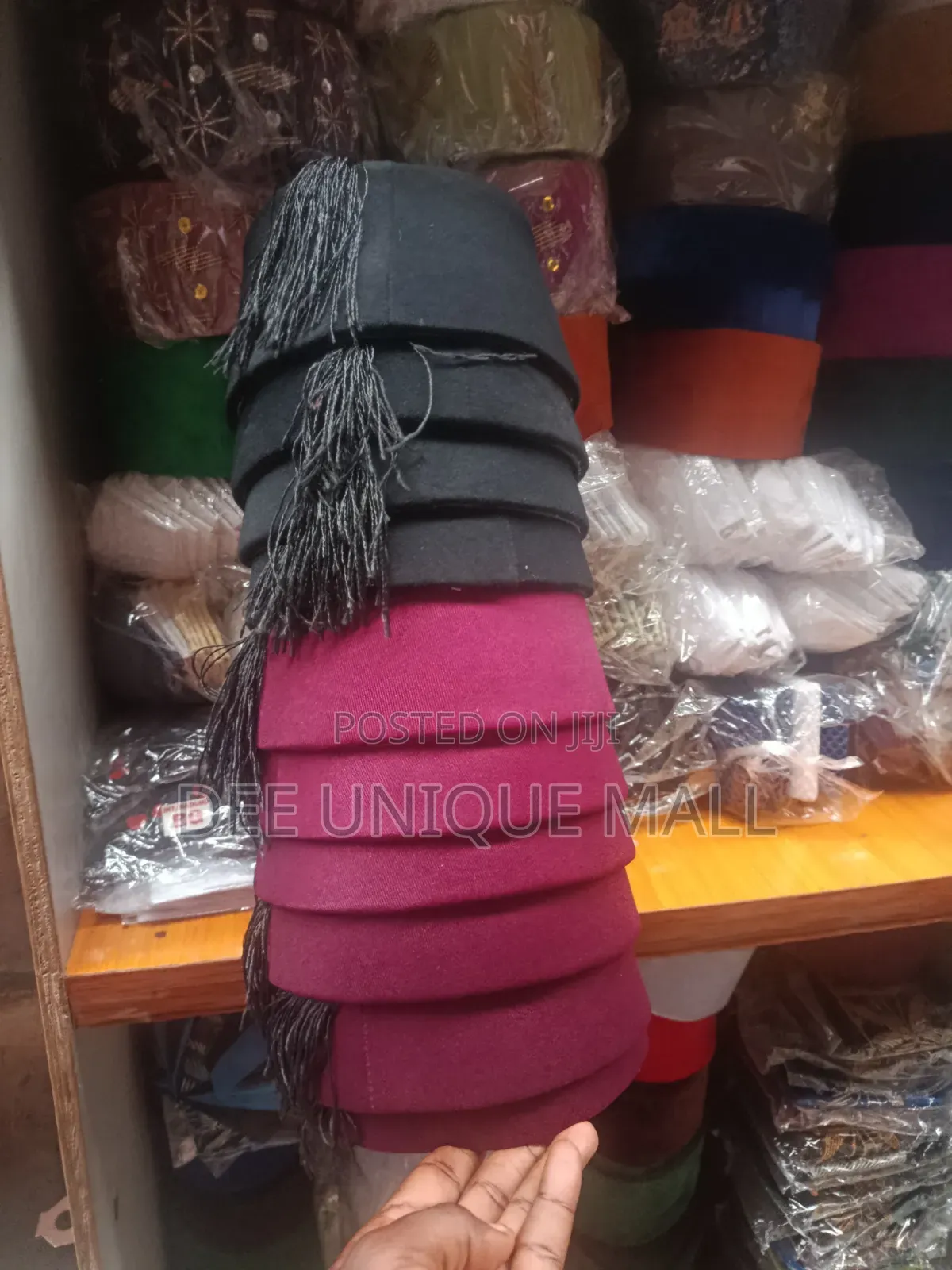 Red Fez Hat,Moroccan Hat for Men With Tazzle