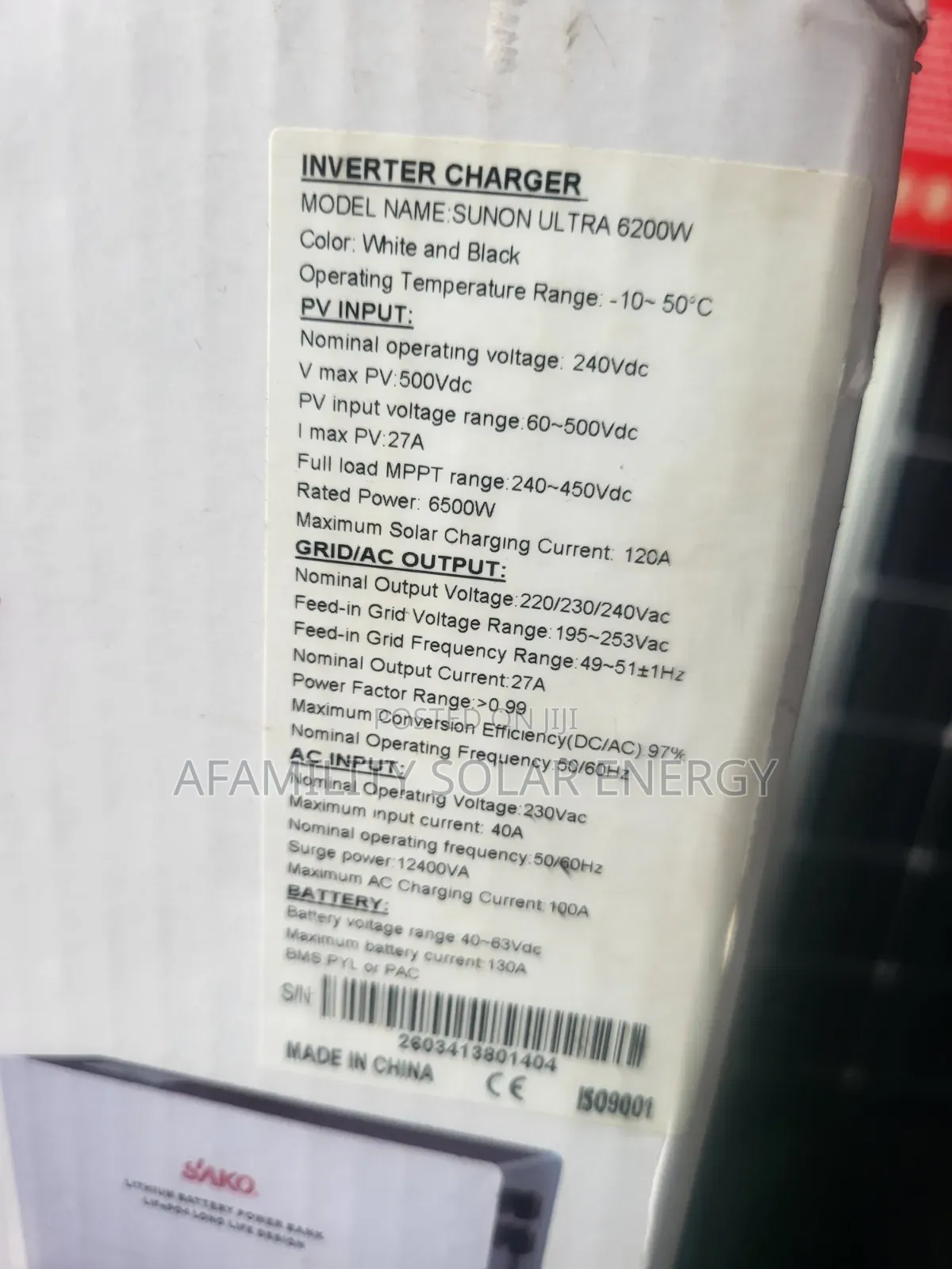 Sako 6.2kva 48v Hybrid Inverter