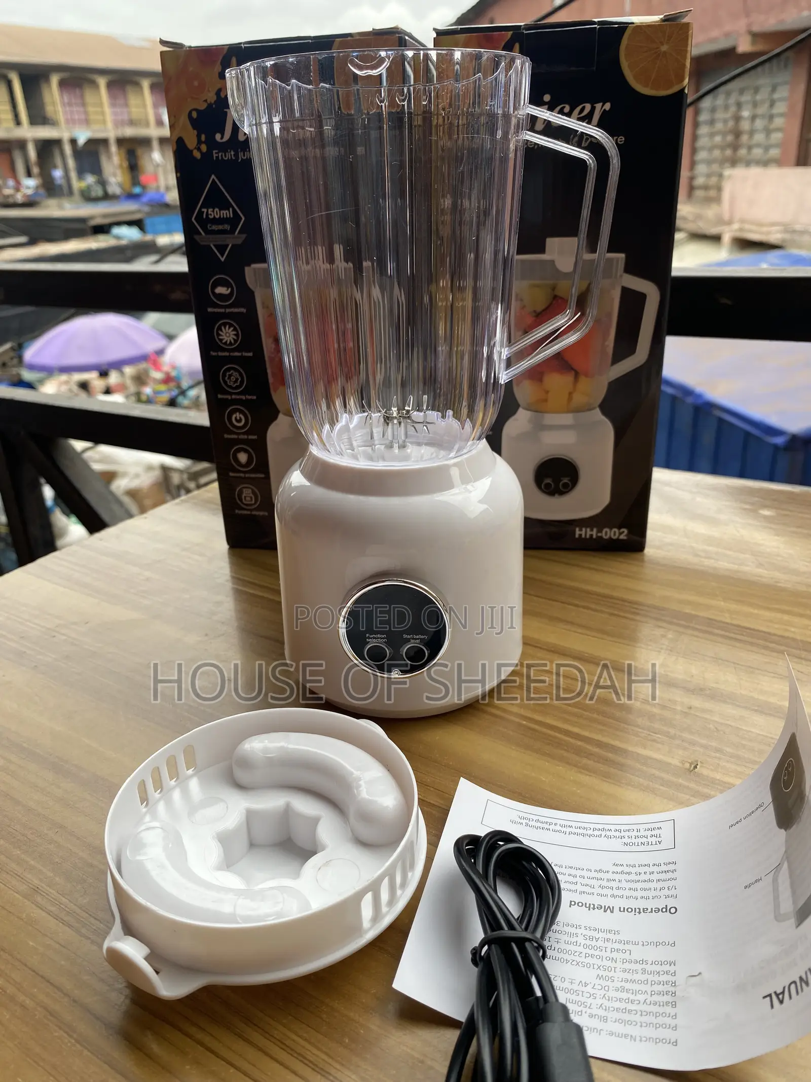 Portable Wireless USB Rechargeable Fruit Blender
