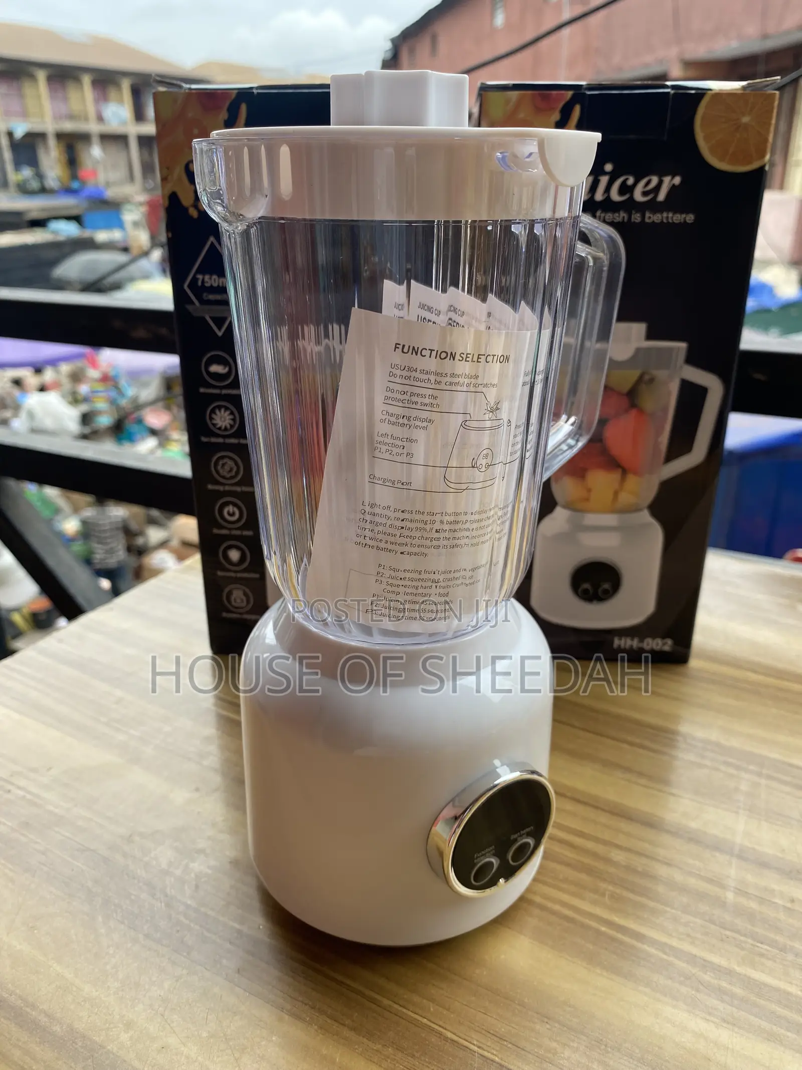 Portable Wireless USB Rechargeable Fruit Blender