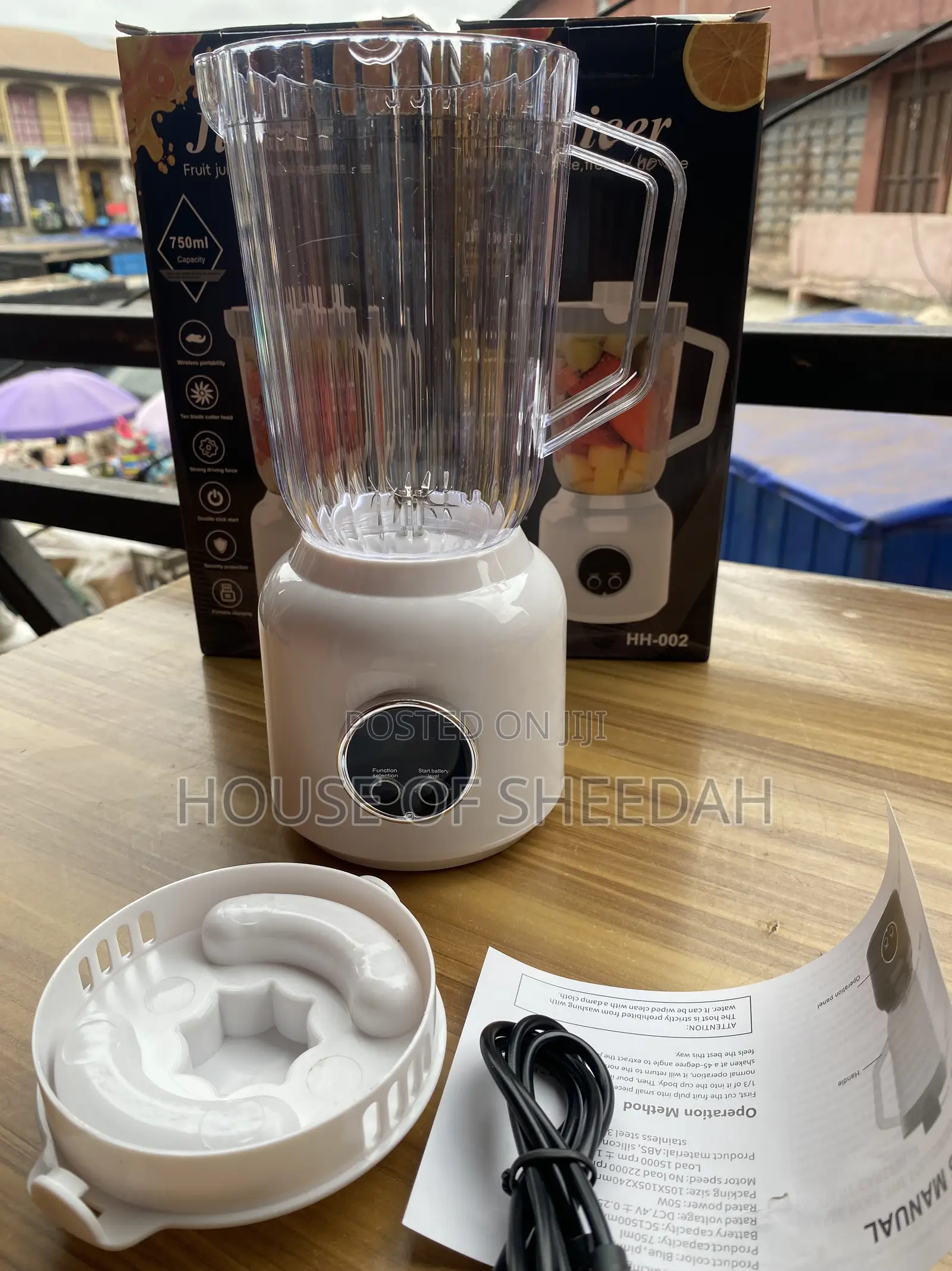 Portable Wireless USB Rechargeable Fruit Blender
