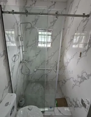 Sliding Bathroom Shower Glass Cubicle | 10mm Tempered Glass | Silver