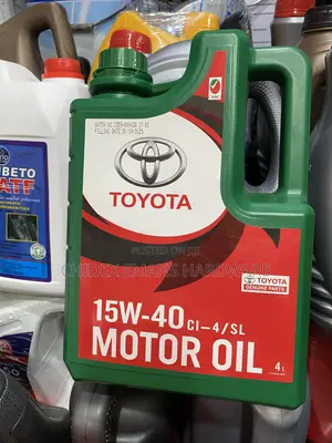 Toyota Genuine Motor Oil With a 15w-40 CI-4/SL Viscosity Rating