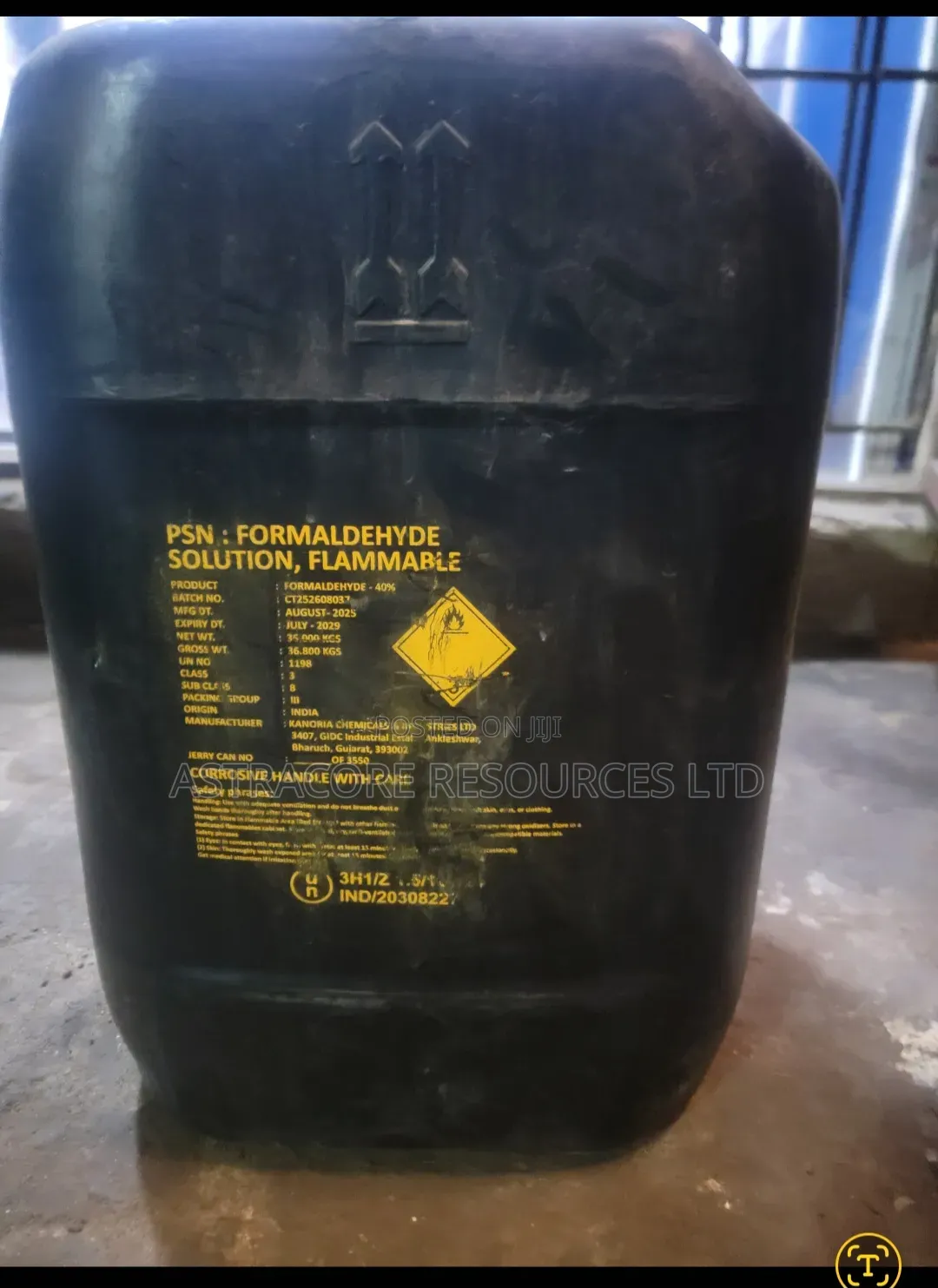 Formalin (Formaldehyde 40%) – Industrial Laboratory Grade