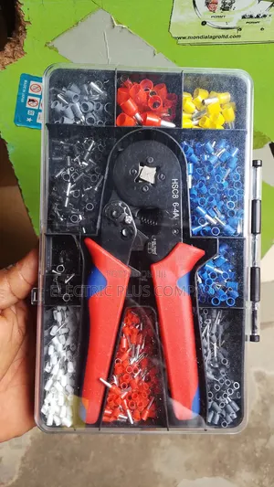 Crimping Tool With Box of Ferrules Pin Lug Terminal
