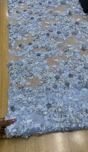 Luxury Embroidered Beaded Lace Fabric