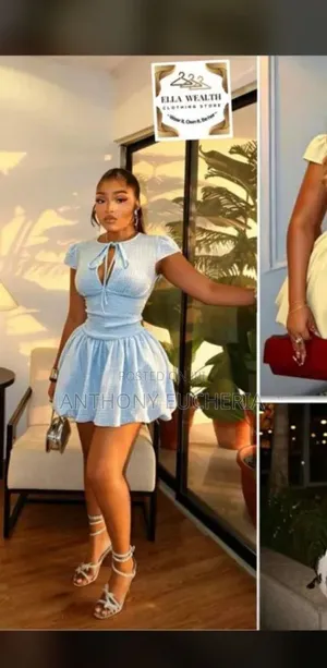 Women’s Gingham Fit Flare Mini Dress