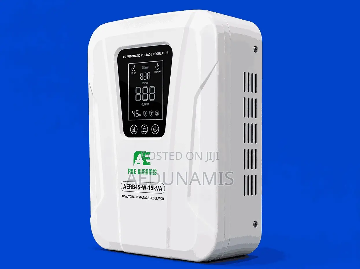 A&E Dunamis 15KVA Relay Voltage Stabilizer Wall-Mount (45v-280v)