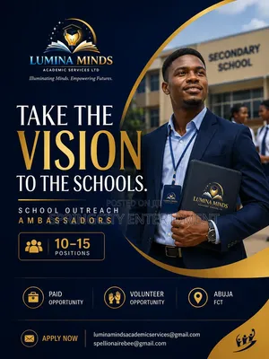 School Outreach Ambassadors Wanted in Abuja – Paid Volunteer