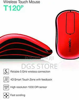 Rapoo T120p 5GHZ Wireless Touch Optical Mouse