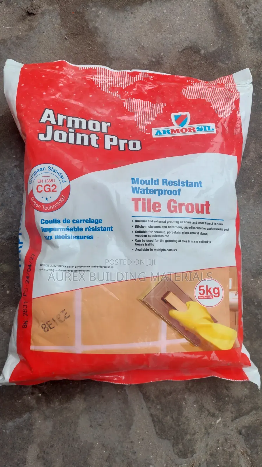 Armor Joint Pro 5kg – Waterproof Tile Grout