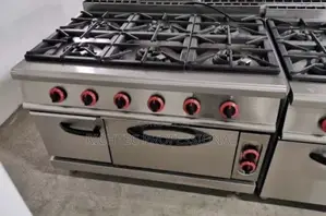 High Quality Commercial 6-Burner Gas Range With Oven