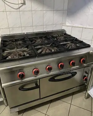 High Quality Commercial 6-Burner Gas Range With Oven