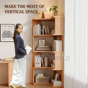 Tall Corner Bookshelf, L-Shaped