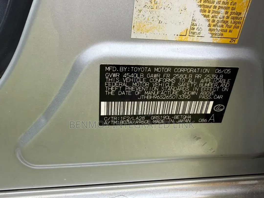 Lexus GS 2007 Silver
