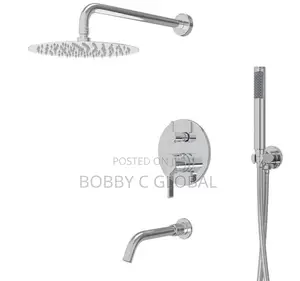 Luxury Round Concealed Shower Mixer Set – Chrome