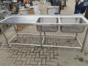 304 Stainless Steel, 1.5mm Thickness Industrial Sink.